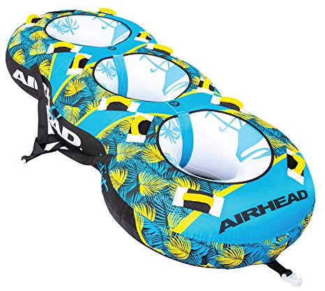 Airhead Blast 3 | 3 Rider Towable Tube for Boating, Blue