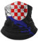 Vince Camu Halstücher,Halswärmer,Winddicht Balaclava,Multifunktionstuch Rundschal,Gesichts,Männer Frauen Sturmhaube,Schlauchschal,Kroatien Flagge Und Karte Kroatischer Stolz