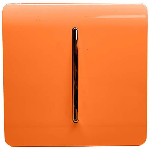 Trendi Interrupteur tactile à bascule 1 voie Orange brillant 10 A