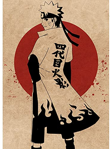 Naruto Vintage-Poster, Wandkunst, 21 x 30 cm