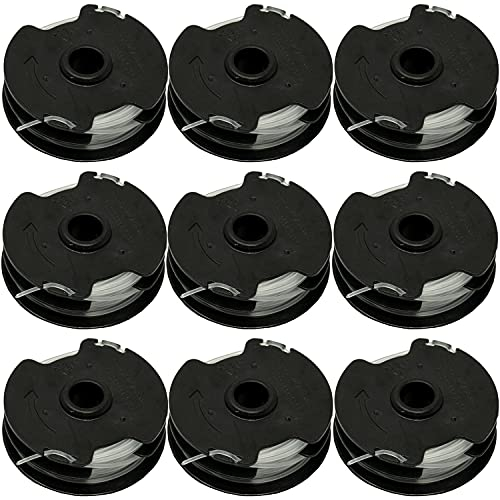 Odashen 9er-Pack Rasentrimmer-Spule Ersatz für Parkside Akku-Rasentrimmer PRTA 20-Li C3 IAN351753
