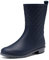 DREAM PAIRS Stivali di Gomma da Donna a metà Polpaccio Wellington Stivali da Giardino da Donna Impermeabili Stivali da Pioggia All'aperto,Size 37,Navy Blue,SDRB2204W-E