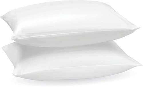 ARLINENS Duck Feather Pillows 2 Pack with Free Hotel Quality Quilted Pair of Pillow Case Protector -Extra Soft Comfort Anti Dust Mite-Hypo-Allergenic Pillows in UK Standard size 74 x 48cm