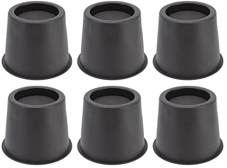 6er-Pack Möbelerhöhungen – 7.6cm Rutschfeste Betterhöhungen aus Kunststoff, Anti-Vibrations-Pads, Sofa-Fußpolster für Tisch, Schrank, Bett