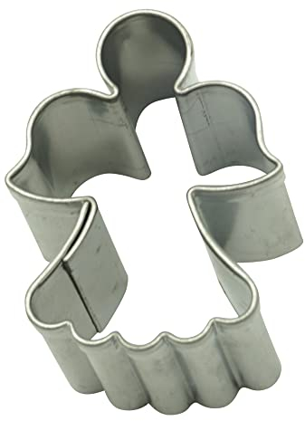 BekkiB - sehr kleine Ausstechform Engel mini - ca. 2,4 cm, ideal für Fondant- und Marzipandeko, Ausstecher aus Edelstahl, spülmaschinengeeignet - 5572