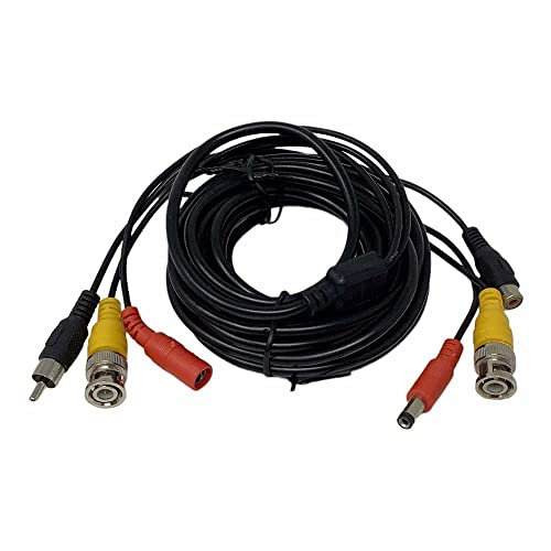 Vetrineinrete® Cavo bnc per telecamere 5 metri videosorveglianza collegamento audio e video connettore rca maschio femmina