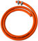 FLASHPRIX Kit tuyau gaz butane de 2 mètres + 2 colliers de serrage inclus Flexible et sûr Idéal pour les cuisines, poêles, chauffages