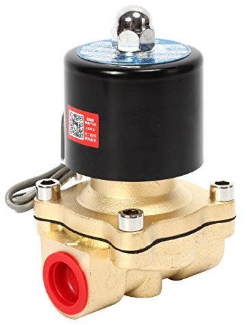 SNS 1/2 G 12 V DC Messing Magnetventil für Wasser Luft Gas Öl NC Solenoid Valve Elektrisches Magnetventil, Normalerweise geschlossen 2W160-15/DC12V