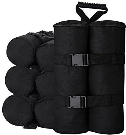 Gazebo Weights Bags 4Pcs,maxant Gazebo Weight 1680D Heavy Duty Sand Bags with Buckle Industrial Grade Heavy Duty Double-Stitched Sandbags for Pop Up Gazebo,Patio Umbrella, Outdoor Furniture