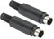 PATIKIL S-Video DIN Mini Male Socket 6 Pin Signal Transmission for TV, DVD Player Pack of 2