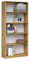 VBChome Standregal 80 x 182 x 30 cm Büroregal mit 5 Fächern Bücherregal Bücherschrank Holzwerkstoff Mehrzweckschrank für Flur Schlafzimmer Wohnzimmer Eiche Artisan Breite 80 cm