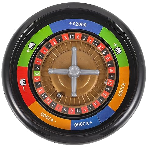 jojofuny Roulette Spiel Rad Glücksrad zum Drehen Glücksradspiel Tischspiel Trinkspiel Partyspiel Lotteriespiele Radspiel Roulette Rad Game Drehen Platte Rad für Club Party Spielzeug