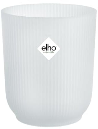 Elho Vibes Fold Orchid High 12,5cm - Orquideario Interior - Macetas Interior - 100% Plástico Reciclado - Transparente/Transparente