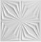 3D Paneele PVC Kunststoffpaneele Wandpaneele Gaming Zimmer Wand Decke 3D Optik Brillant (40) PVC 3D Platten, D126 Weiß