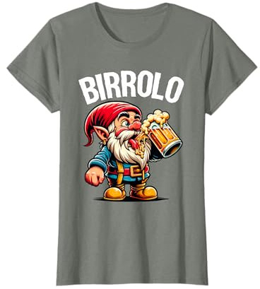 Nano Birrolo amanti birra divertente nano festa della birra Maglietta