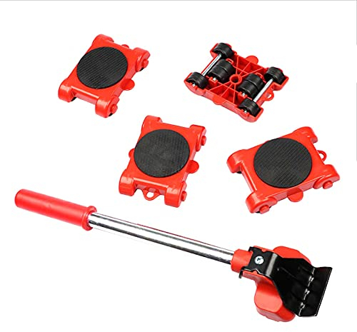 Hyexu 5 pezzi Set di strumenti di sollevamento di trasporto per Mobili Traslochi Portatile