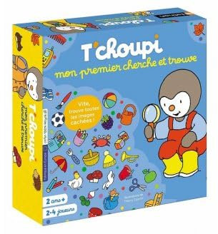 pour t'choupi - Mon Premier Cherche et Trouve 80 Images cachees - Jeu Societe des 2 Ans - Observation - Set educatif et Carte Animaux