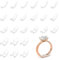 24 Stück Ringgrößenversteller Set,Unsichtbarer Ringgrößenversteller für Lose Ringe, Schmuckringgrößen-Adapter, Reduzierstück, Abstandshalter, Schmuckschutz, 8 Größen