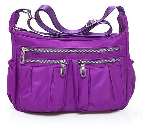 Handy Taschen Für Gürtel Damentaschen, trendige Mode, Kordelzug, Damentasche, lässige Handtasche, Umhängetasche, Umhängetasche Damen Taschen Günstig Stoff (Purple, One Size)