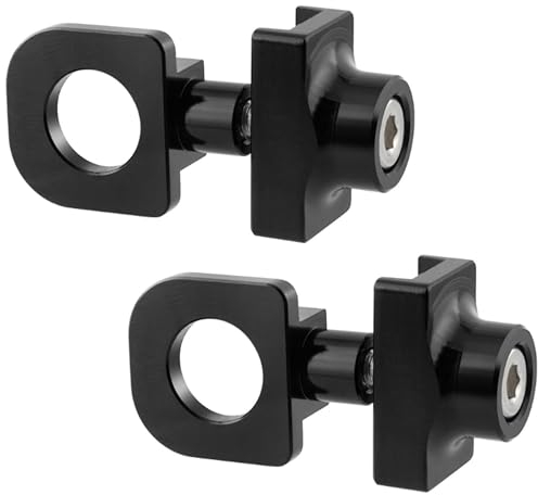 ANBOO 2 tensores de cadena para bicicleta, tensor de cadena para bicicleta, tensor de cadena de bicicleta de aleación de aluminio, ideal para bicicleta Fixie Bike de una sola velocidad (negro)