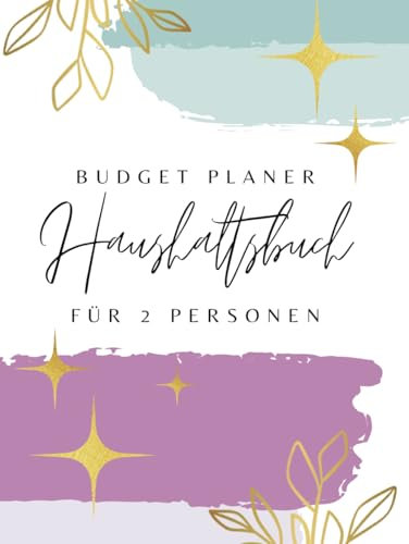 Budget Planer Haushaltsbuch für 2 Personen | Gold | Paare | Ehepartner | Monats Budget Planer | 2 Jahre | einfache Finanzplanung | Paare Ehe Budget Tracker