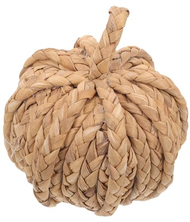 IMIKEYA Realistic Straw Pumpkin Ornament Christmas Pumpkin Decor for Home Living Room Bedroom Study Room
