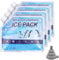 flintronic 4PCS Ice Pack, Premium Kühlakkus für Kühltasche, Hochleistungsfähig, Kühlbox, Kühlrucksack, kühlpack, Extra Lange Kühldauer, Wiederverwendbar, 16 * 19CM
