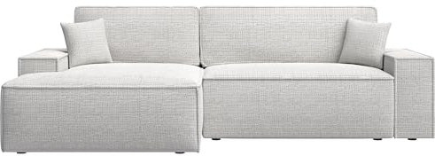 Selsey Sofa Ecksofa Eckcouch Schlafsofa Couch Mit Stauraum Schlaffunktion Pflegeleicht Polyurethanschaum L Form Links Chenille Graubeige Farese