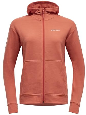 Devold Everyday Zip Hoodie Wmn, M, Coral 121A