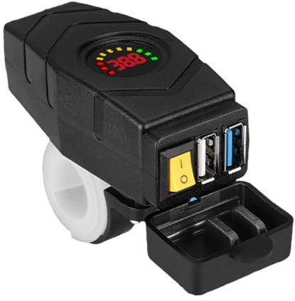 Batterieladegerät, Adapter für , Handy-Ladegerät, elektrisches Auto, USB-Ladegerät, Auto-Zubehör, mit Volt-Überwachung