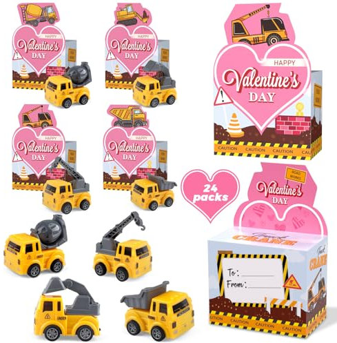 Bomboniere per feste di costruzione per bambini, confezione da 24 pezzi, tema di costruzione per compleanno