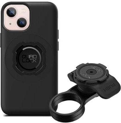 QUAD LOCK Vorbaukappe Fahrradhalterung Kit mit MAG Handyhülle für iPhone 13 Mini