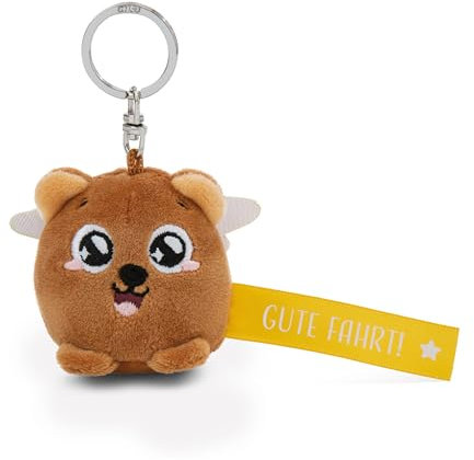 NICI Schlüsselanhänger Bär „Gute Fahrt!“ gelb 5cm