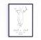 Geschenk zur Hochzeit | Hochzeitsgeschenk Hochzeitstag Jahrestag Valentinstag Jubiläum Brautpaar | personalisiert | Hand in Hand Poster