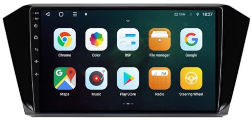 YIANKWY Android 13 Autoradio Radio 9 Zoll Navigationssystem Für Passat B8 2015-2018 DAB+Digitalradio Car Stereo Video Receiver GPS-Navigation Bluetooth Hotspot WiFi 4G Analog TV SWC