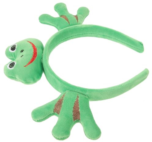 LIFKOME Lustiger Frosch nicht Verblassend und Verformbar Haarreif aus Gewebe Cartoon Design für Erwachsene und Frauen für Party und Kostüm