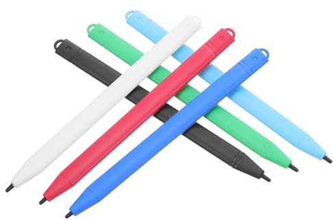 BUGUUYO 6 Stück Teiliges LCD Maltafel Stifte Bunte Drawing Board Pens Leichtes Praktisches Schreib Zeichentablett Zubehör für Eltern Junge Mädchen spielspaß