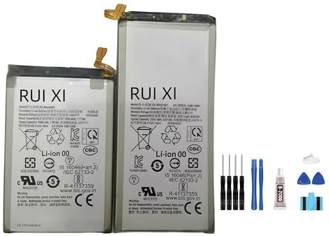 RUI XI Akku kompatibel für Samsung Galaxy Z Fold 4 5G SM-F936 F937 A Paar EB-BF936ABY EB-BF937ABY 2340mAh/2060mAh 3,88V Telefonakku