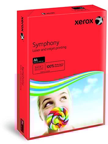 Xerox 03R93954 Symphony Farbpapier multifunktional geriest 80 g/m² A4 500 Blatt dunkelrot