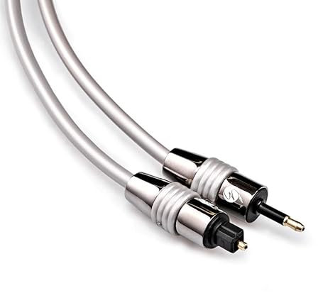 FISUAL Mini Toslink to Standard Toslink Optical Cable- Pro Install Series 3m (suitable for MacBook, MacBook Pro or recent iMac or Mac Mini)