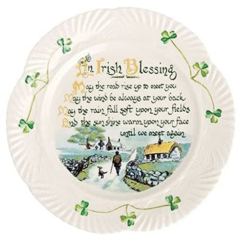 Belleek Harp Blessing Teller, 22,9 cm