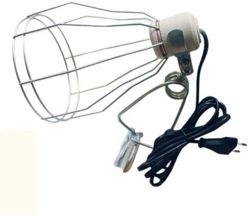 Gitter Klemmlampe ideal für Osram Ultra Vitalux bis 300 Watt, Gitterklemmlampe - Schutzkorb für die Osram Ultra Vitalux