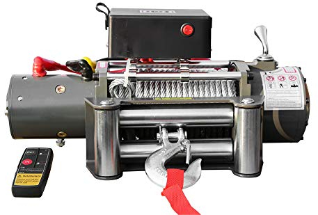TREUIL À CÂBLE ÉLECTRIQUE FORESTIER 5900 Kg télécommande sans fil 12Volts