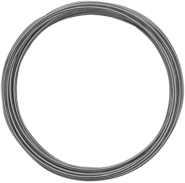 Vaessen Creative Aluminiumdraht, 1.5mm x 5m, Aluminium Wire, Basteldraht, Dekodraht, Floristikdraht Aludraht Schmuck 1,5 mm x 5 Meter | Biegsam Schmuckdraht Silber, silver, 500 x 0.15 x 0.15 cm, 5