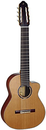ORTEGA Javier Reyes Signature Konzertgitarre 4/4 8-Saiter Made in Spain - Natur Zeder inklusiv Koffer (JRSM-RWC)