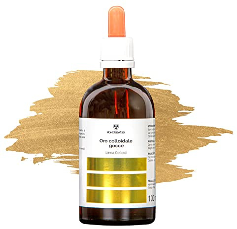 Vonderweid - Kolloidales Gold | Monoatomisches gold 20 PPM | Nur destilliertes wasser und kollodiales gold | Italienisches Protokoll seit 10 Jahren | Gold spray in Glas… (100 ML - GLAS (20 PPM))