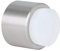 Klebe-Türstopper für Wand | Ø28 x 28 mm | Gummi Weißer | Edelstahl AISI 304 | Finish Matt | Sehr gute Haftung | 100% zweckmäßig | Mod. I-198/28-BTPM-AM| EVI Herrajes