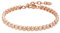 Heideman Armband Damen Amilla II - Aus hochwertigem Edelstahl rosegold farbend matt poliert Tennisarmband mit Zirkonia Steinen weiss mit Verlängerung Armkette Frauen