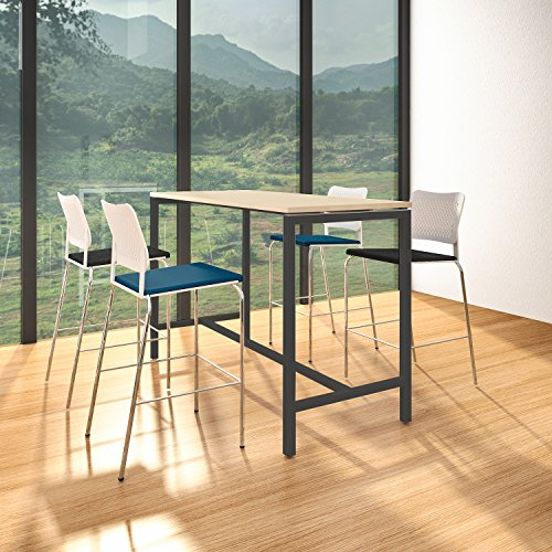 Stehtisch NOVA 160 x 70 cm groß Hochtisch Bartisch Tresentisch Theke, Gestellfarbe:Anthrazit