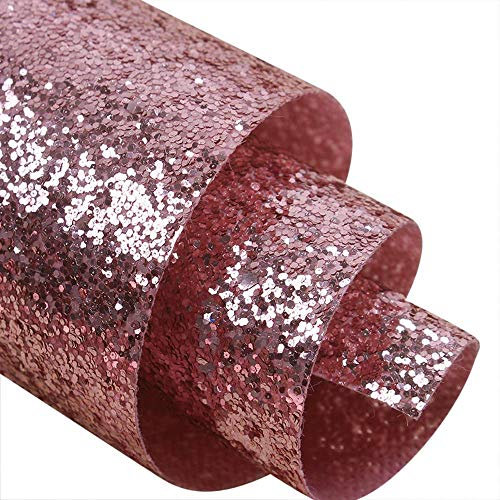 Chunky Glitter Fabric Wallpaper - Heavy Duty GlitterWall Glitterbugs Crystal[Light Pink,69cm Wide,Length: 4.0m,5056100090859]